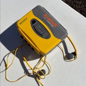 Sony Walkman Sports Yellow and Gray